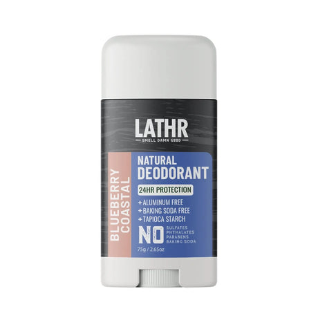 Natural Deodorant Blueberry Coastal LATHR Made In Canada