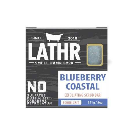 Blueberry Coastal Soap Bar LATHR Made In Canada
