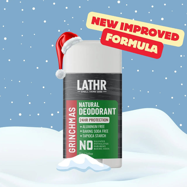 Natural Deodorant Grinchmas LATHR