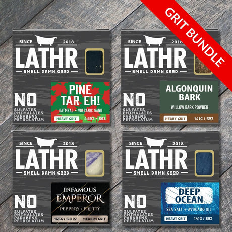 Heavy Grit Soap Bundle LATHR Made In Canada