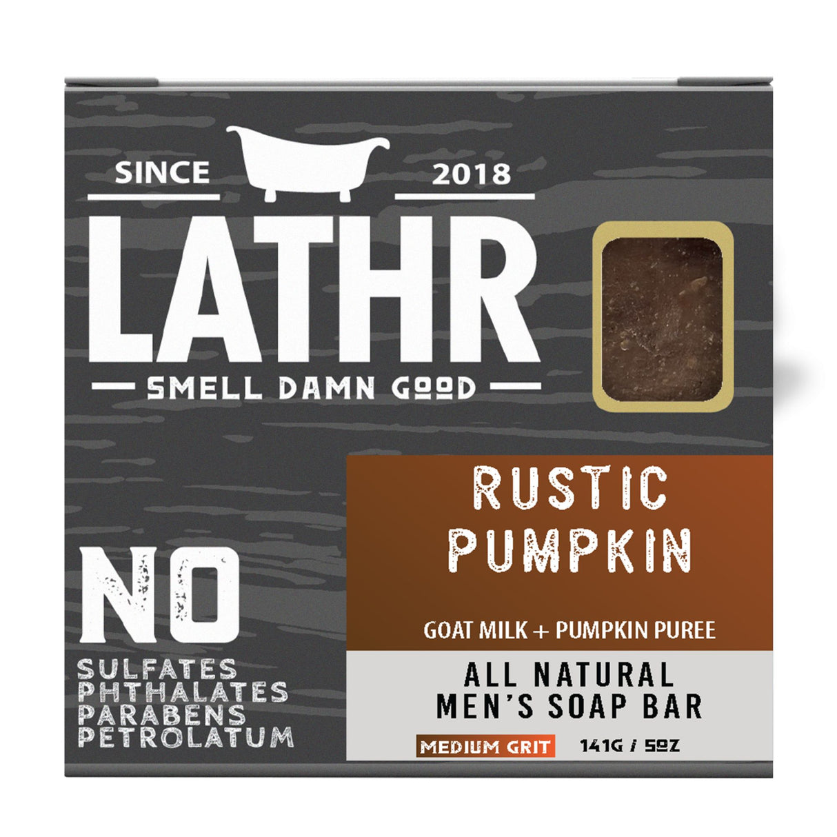 Rustic Pumpkin Soap Bar LATHR