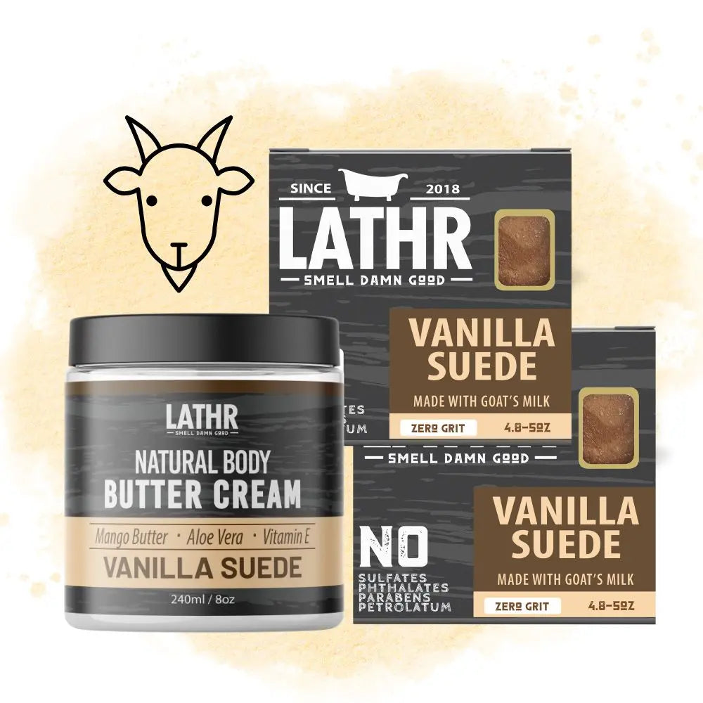Vanilla Suede Soap Bar LATHR Made In Canada