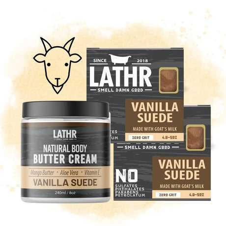 Vanilla Suede Soap Bar LATHR Made In Canada