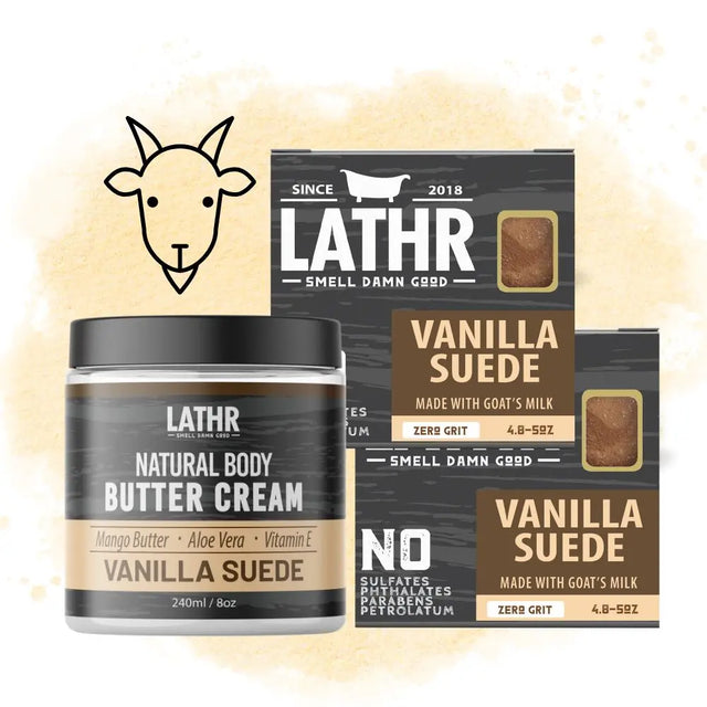 Vanilla Suede Soap Bar LATHR Made In Canada