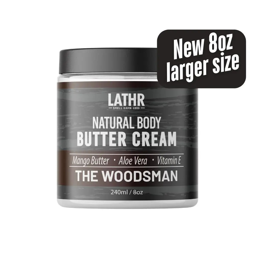 Body Butter Cream Woodsman LATHR Made In Canada